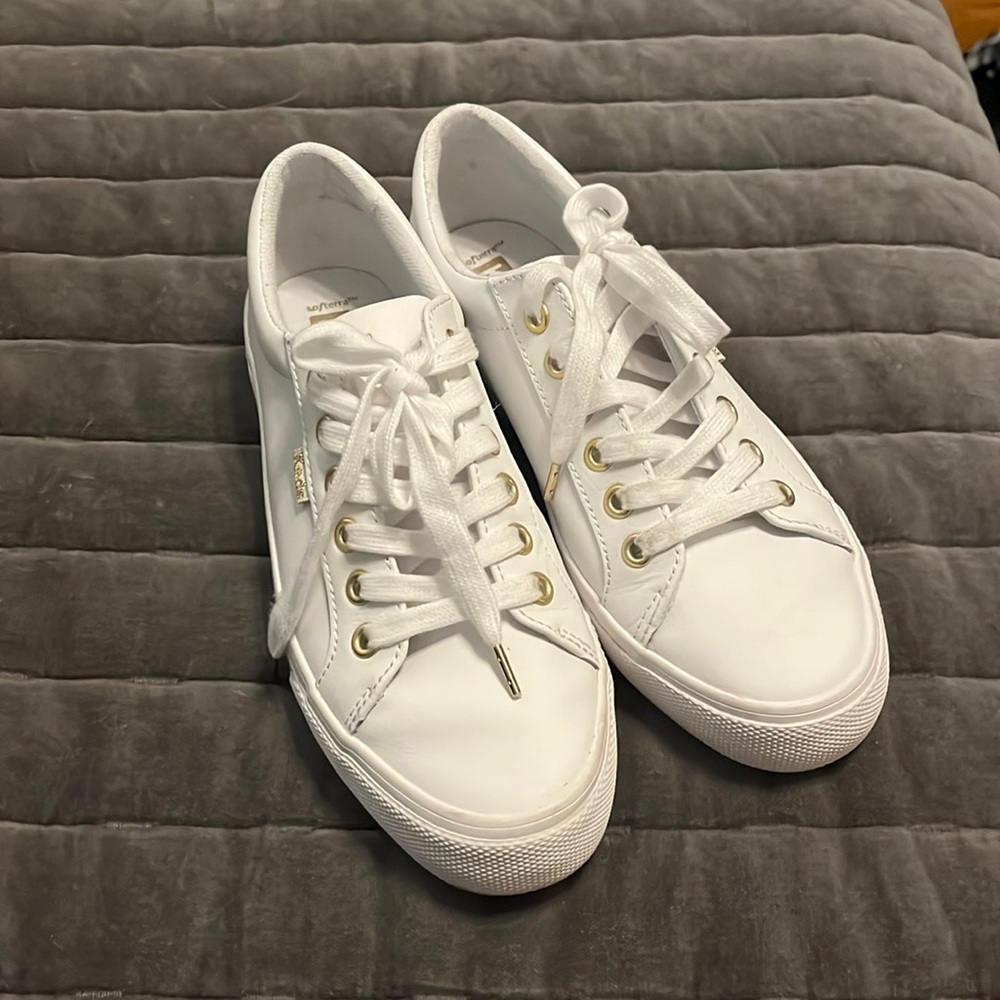 KEDS WHITE SHOES- worn twice